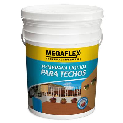 Membrana Liquida Emultrans 20 Kg Megaflex Techos  Roja
