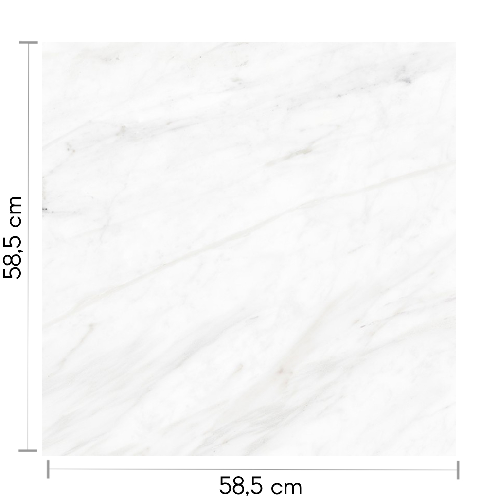 Porcelánico Tendenza Polar Pulido 58.5x58.5 Rectificado 1.37
